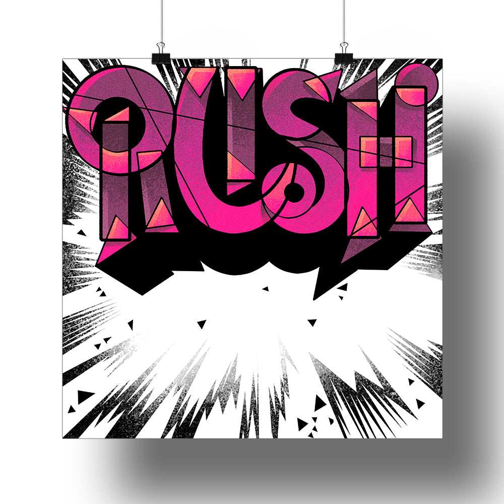 RUSH: First Album Cubist Print (50th Anniversary) (LIMITED TO 50)