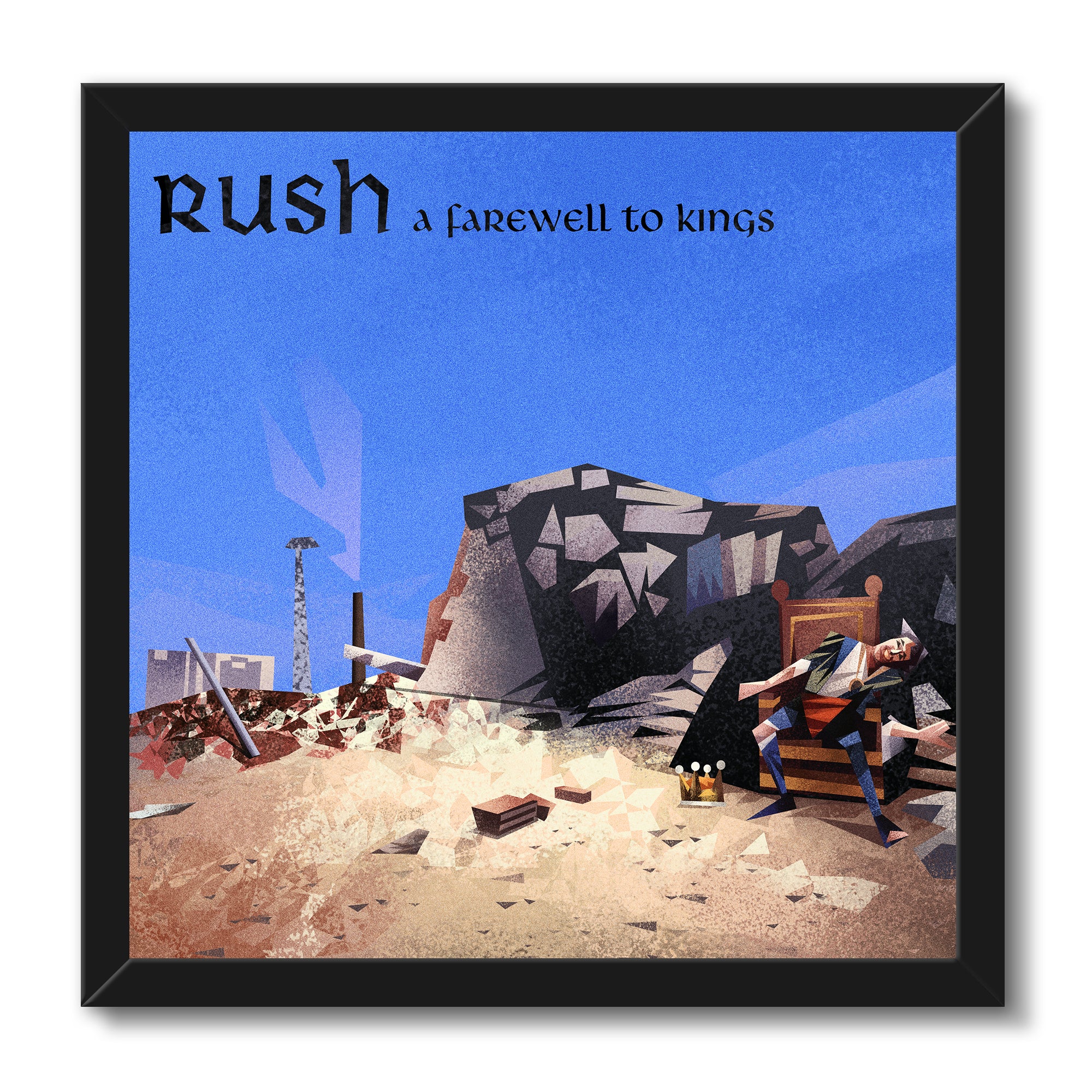 RUSH: A Farewell to Kings Cubist Print (LIMITED TO 30)