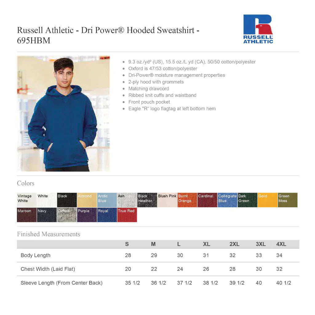 MRL Logo Embroidered Green Moss Hoodie