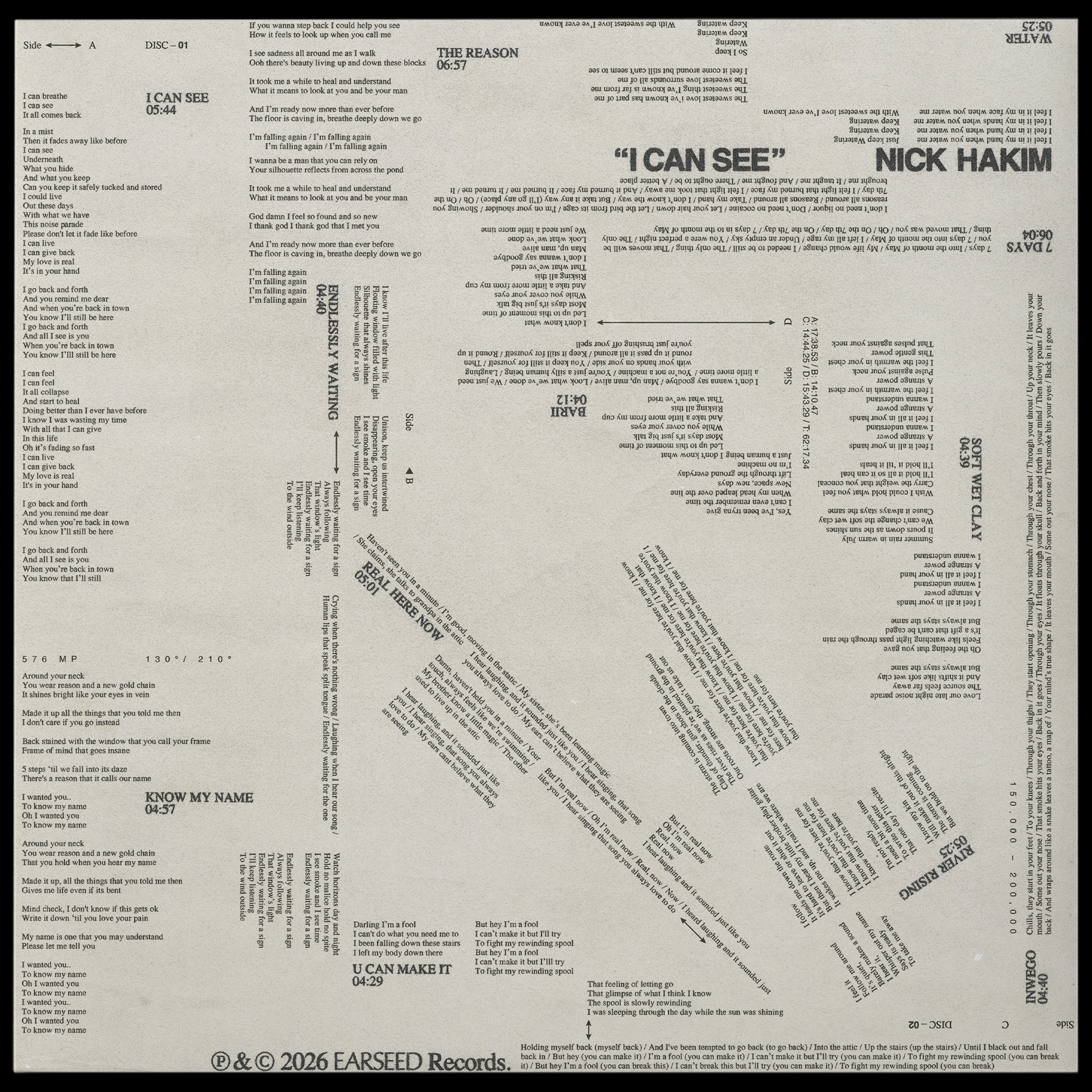 I Can See - 12" 2LP