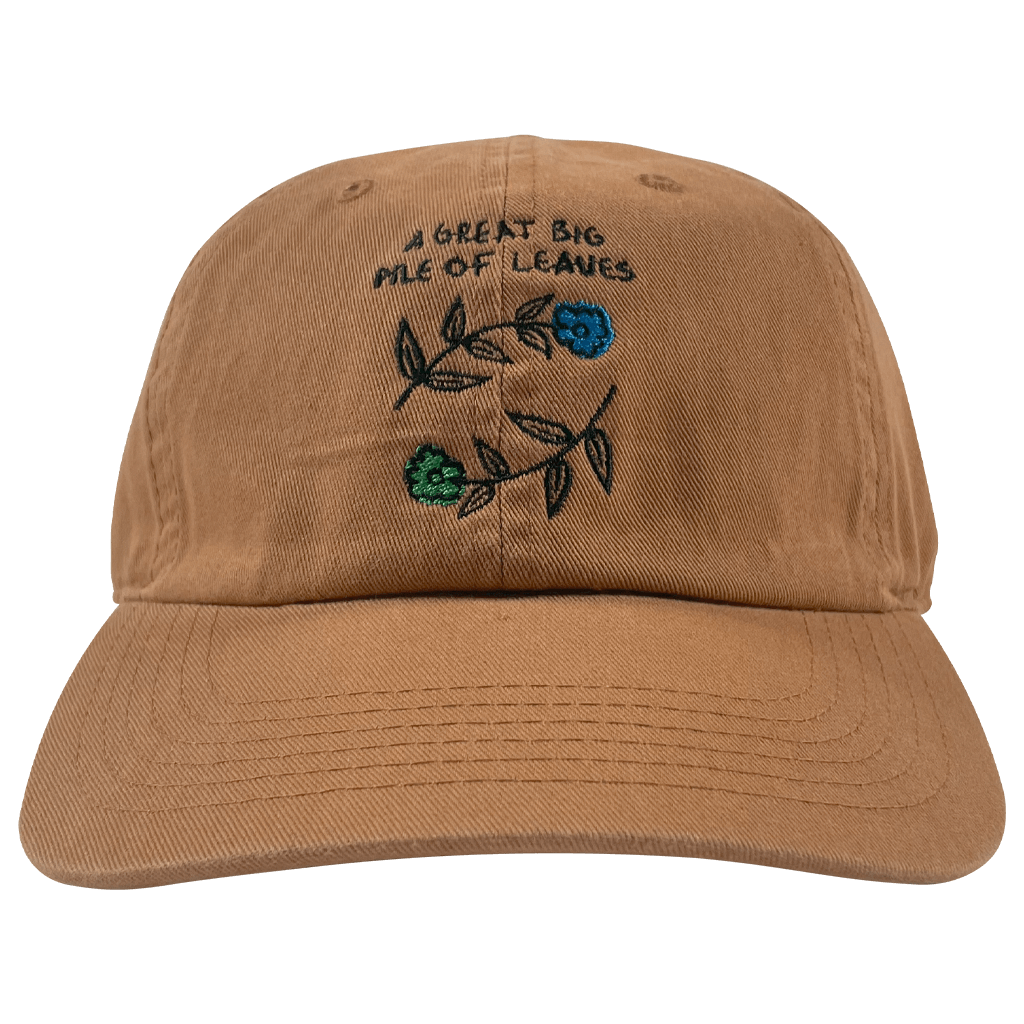 Blue & Green Flower Copper Brown Dad Hat