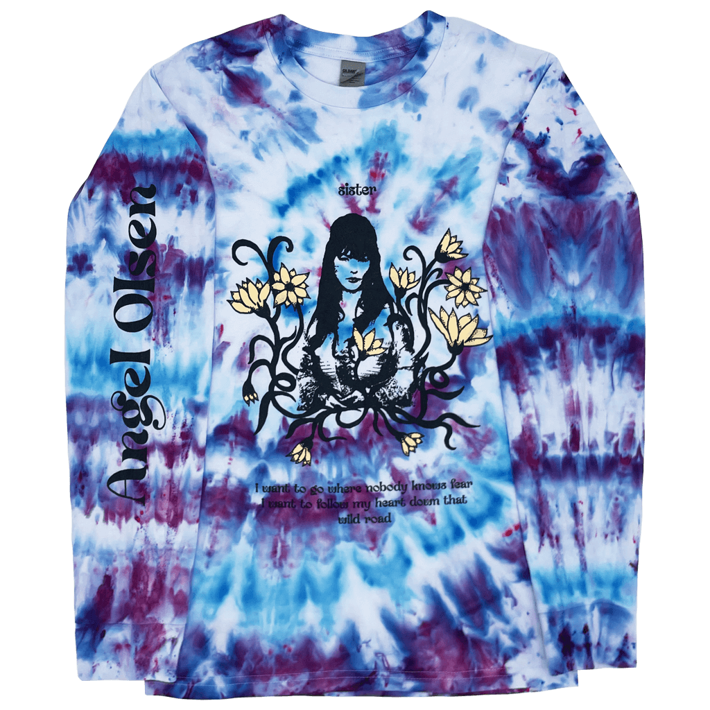 Angel Olsen - Sister 2023 Tie Dye Long Sleeve T-Shirt Angel Olsen - Sister 2023 Tie Dye Long Sleeve T-Shirt