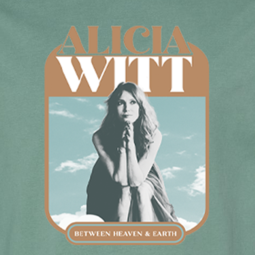 Between Heaven and Earth Cypress Green Hooded Longsleeve