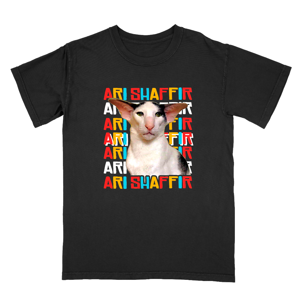 Ari Tour Cat Black T-Shirt