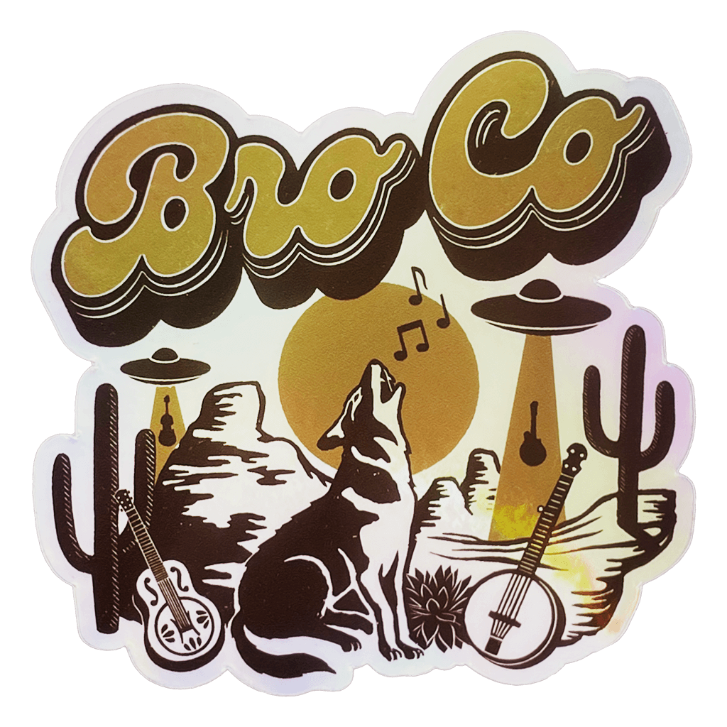 Coyote Holographic Sticker