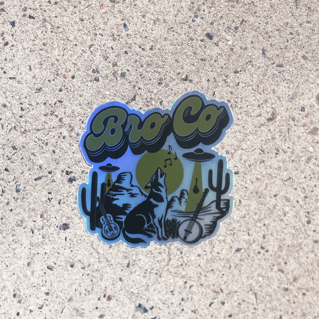 Coyote Holographic Sticker