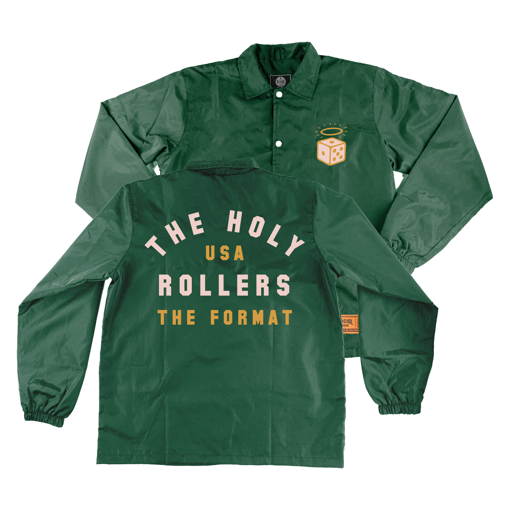 The Format “Holy Rollers” Green Skater Jacket - Main Image