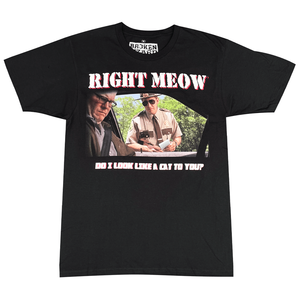 Right Meow Black T-Shirt