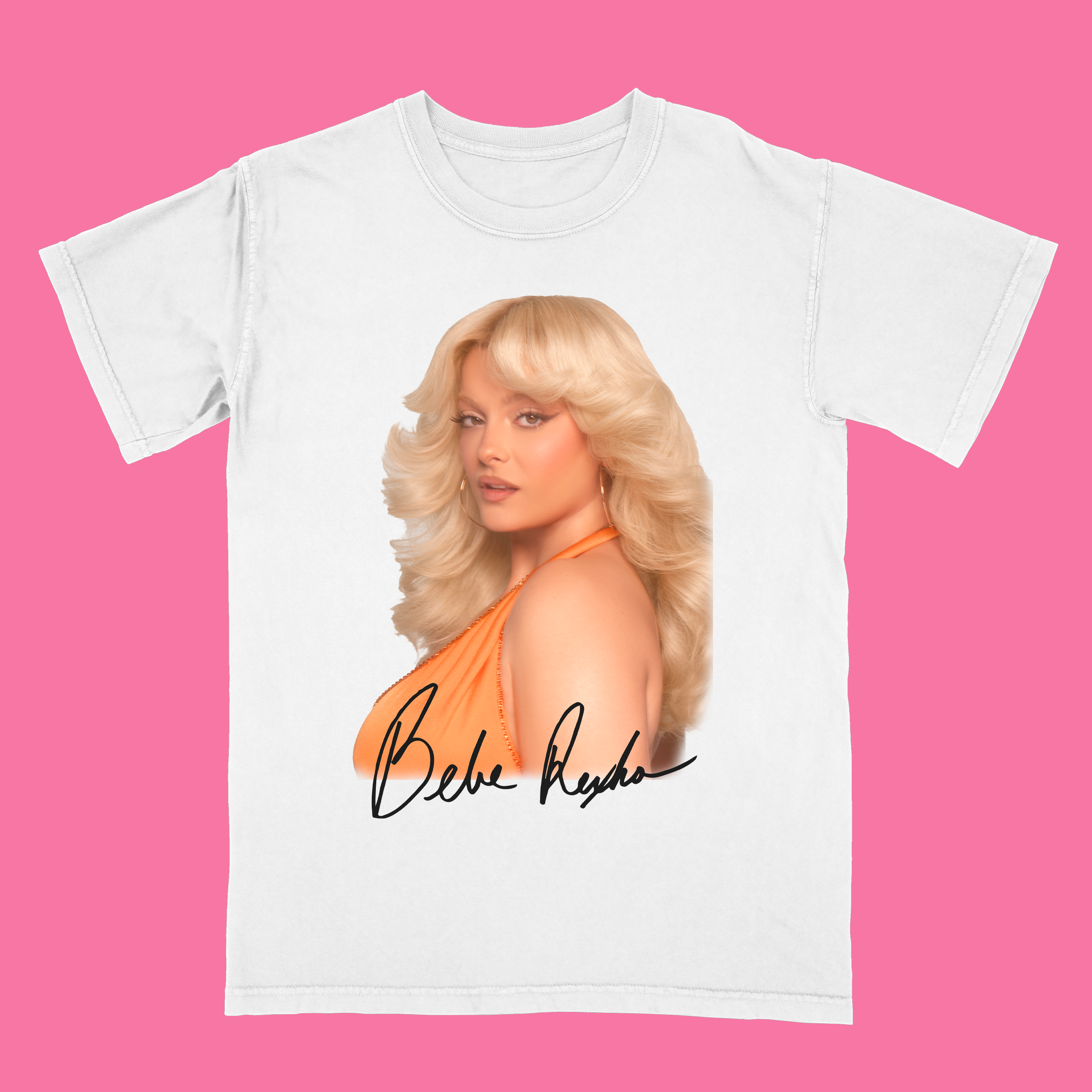 Bebe Set List White T-Shirt