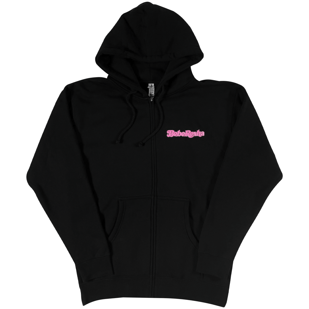 Bebe Tour Black Zip Hoodie