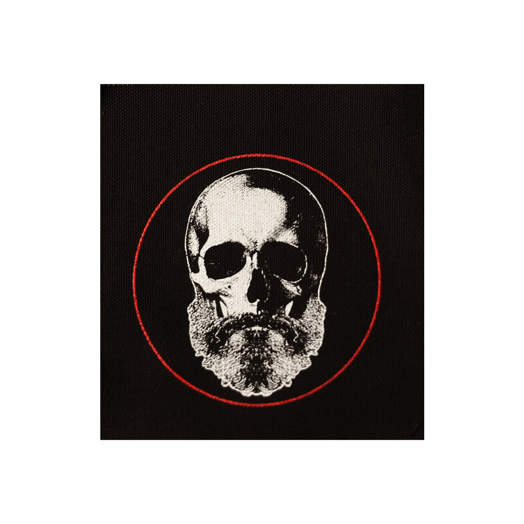 Beard Skull Patch