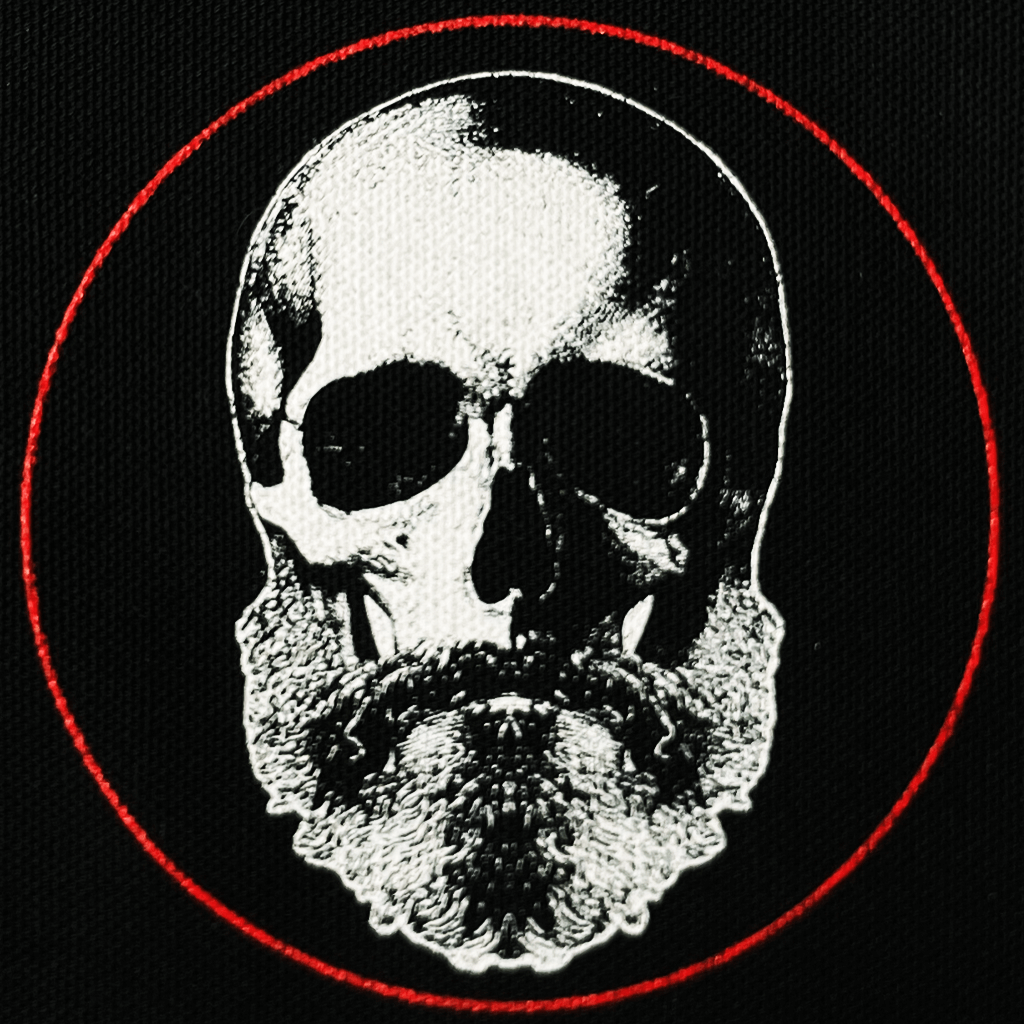 Beard Skull Patch