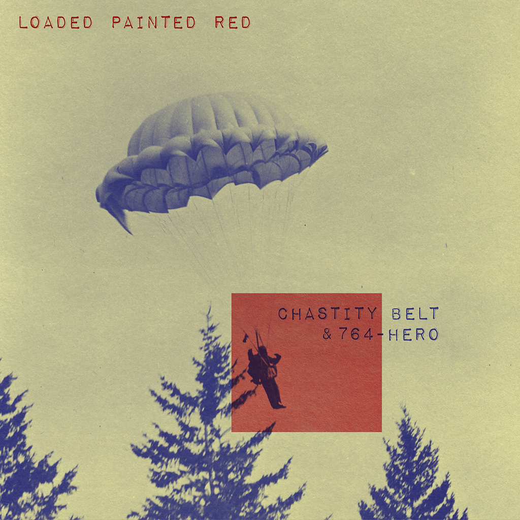 Chastity Belt & 764 Hero - Loaded Painted Red - 7" Purple Vinyl