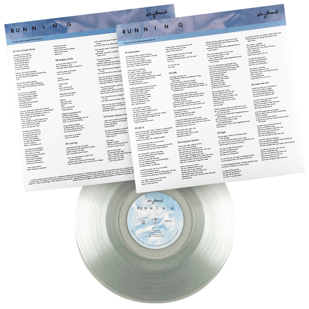 Running 12" Clear Vinyl