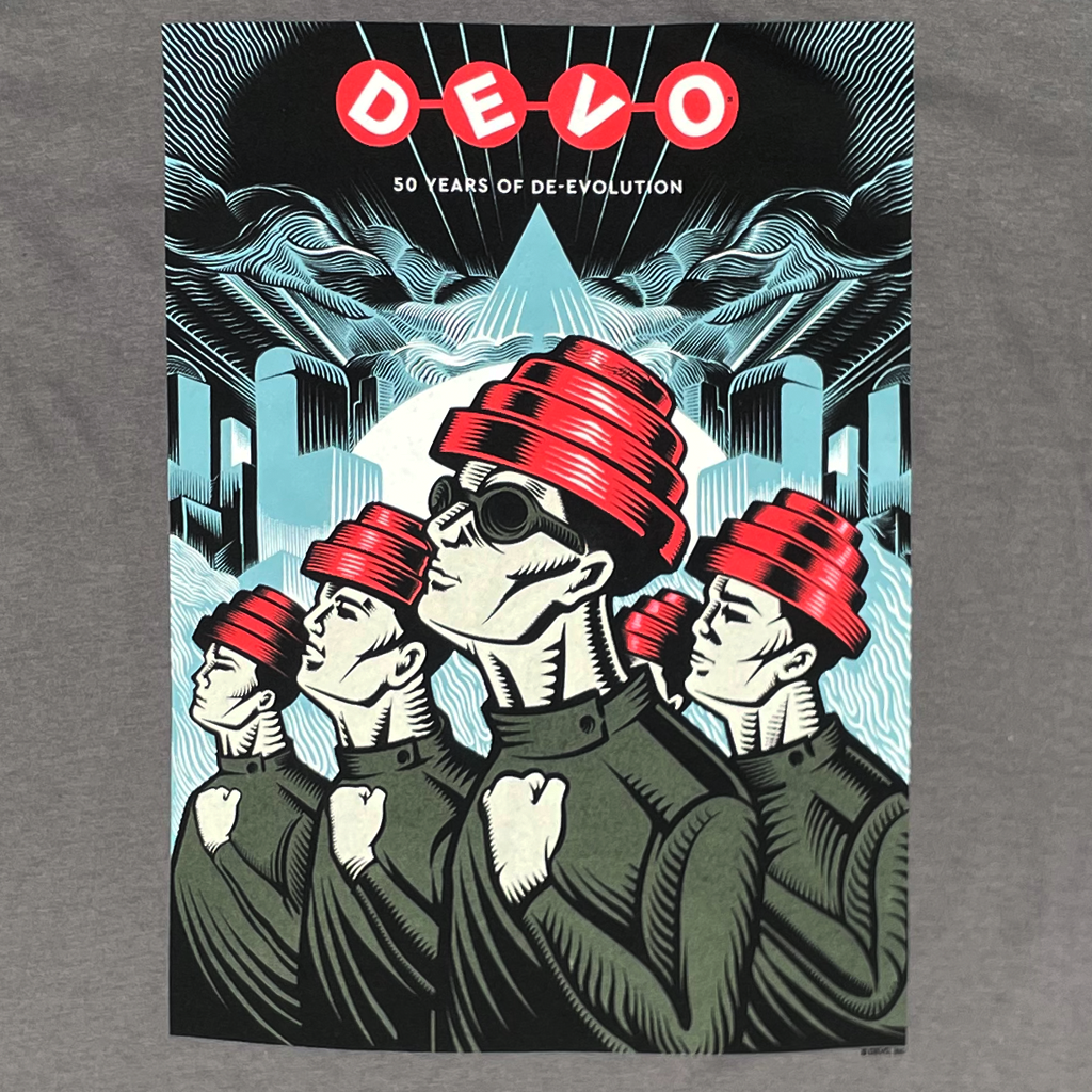 50 Years of De-Evolution Gray Tee