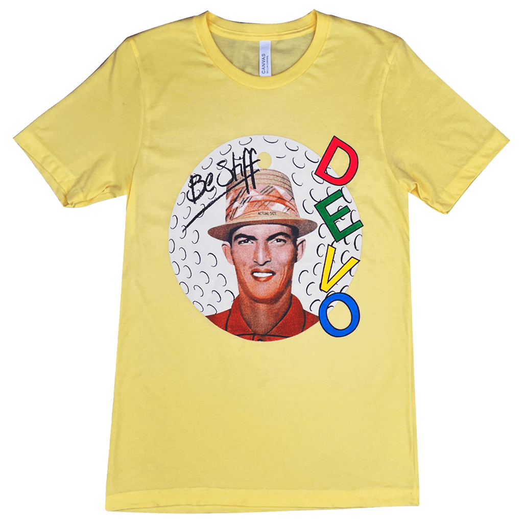 Devo - Be Stiff Yellow Chi Chi T-Shirt Devo - Be Stiff Yellow Chi Chi T-Shirt