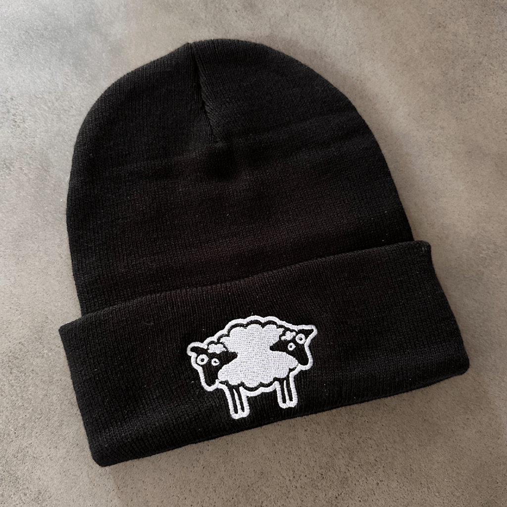 Double Helix Polly Black Beanie