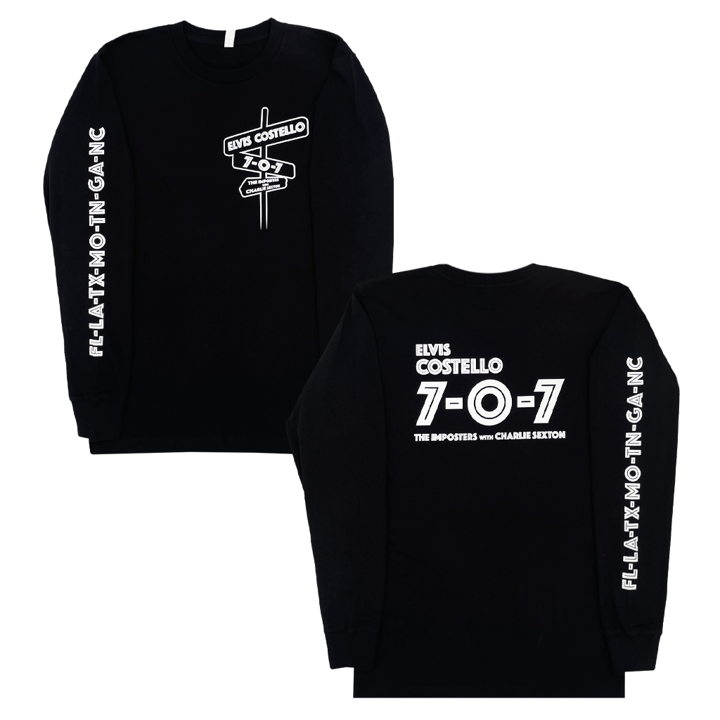 707 Crossroads Black Long Sleeve T-Shirt