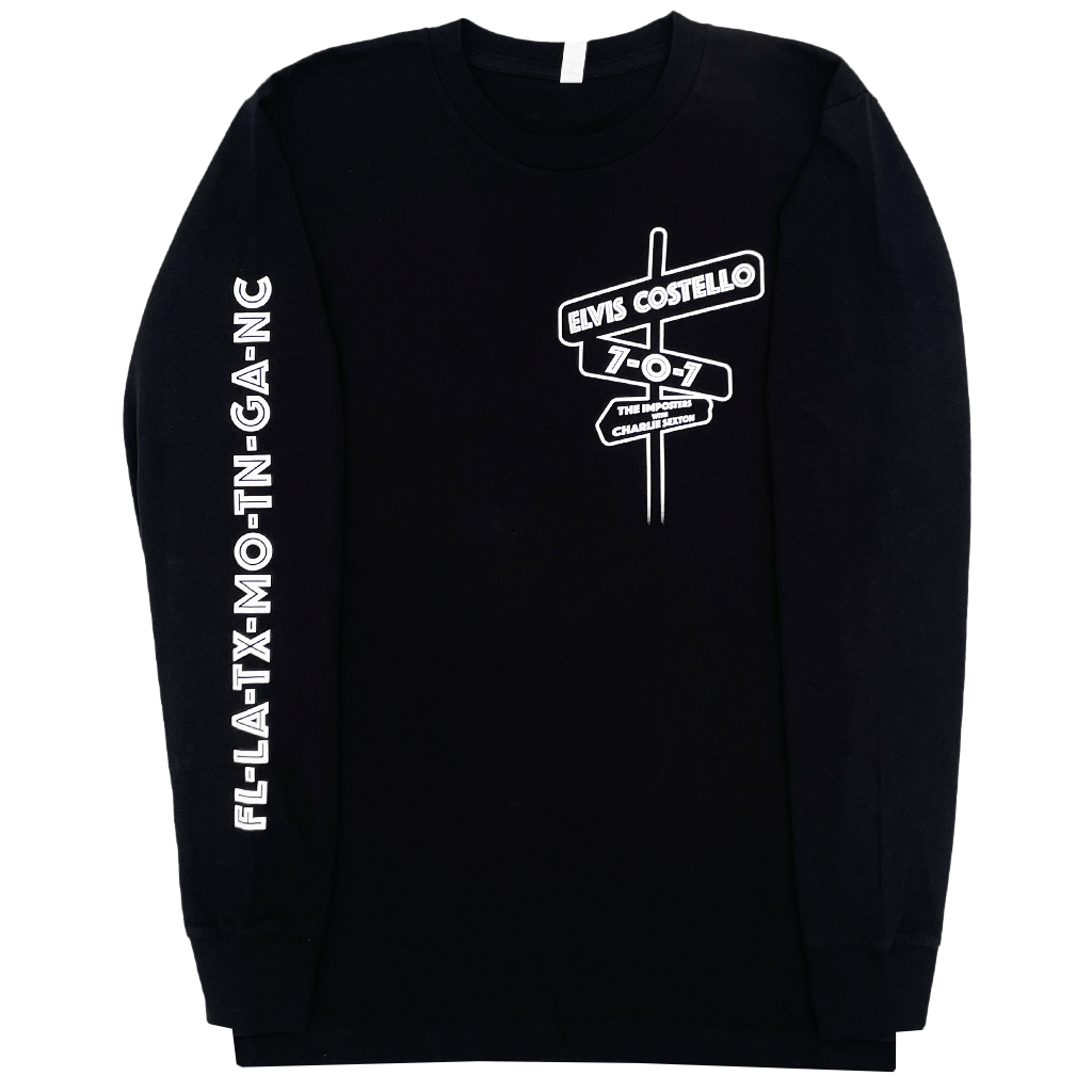 707 Crossroads Black Long Sleeve T-Shirt