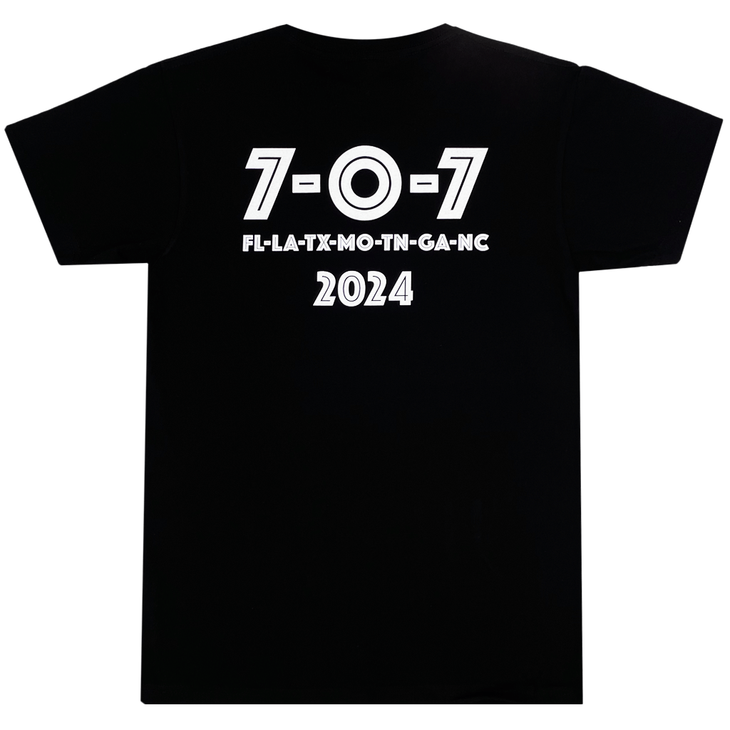 707 Black T-Shirt