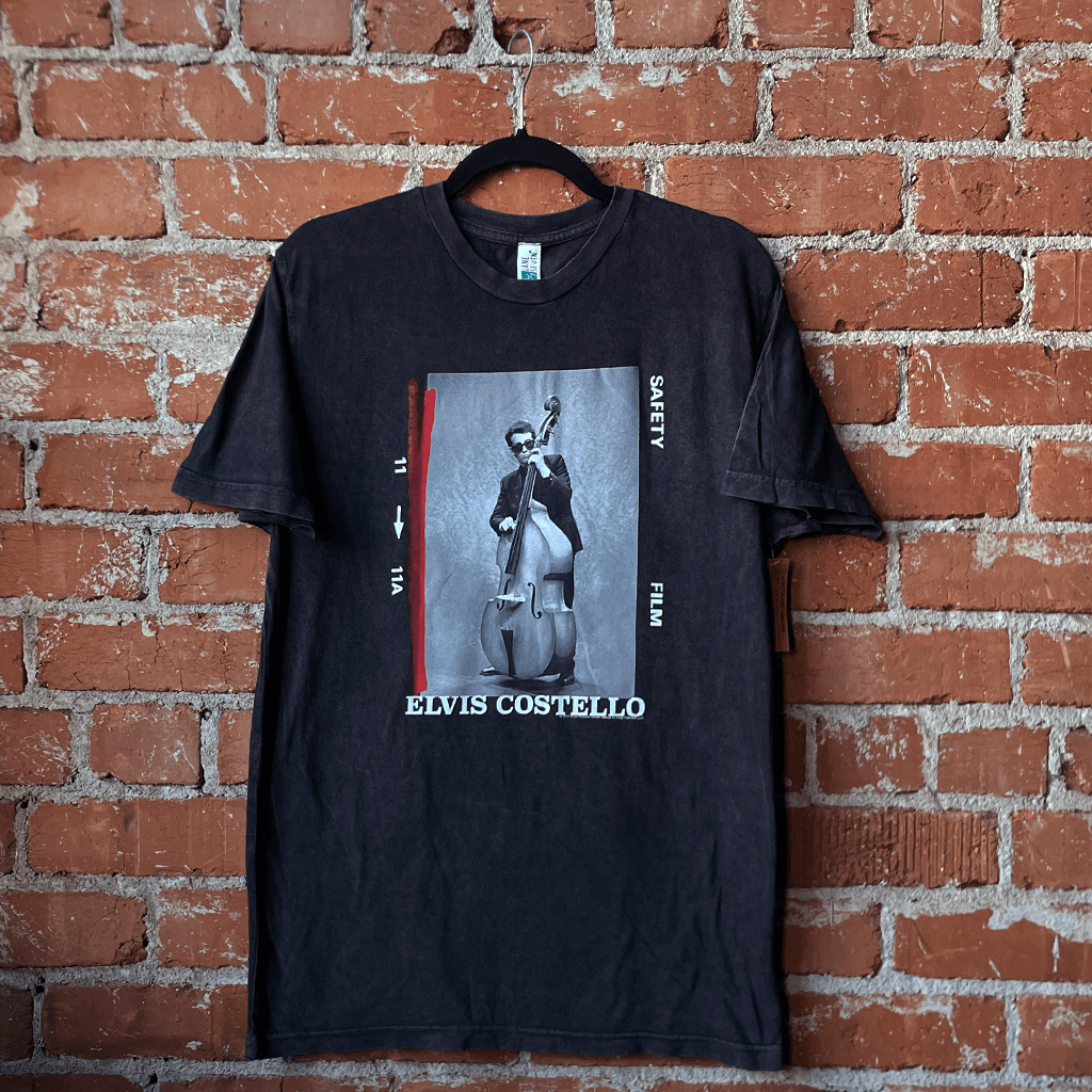 Stand Up Bass Black Vintage Wash T-Shirt