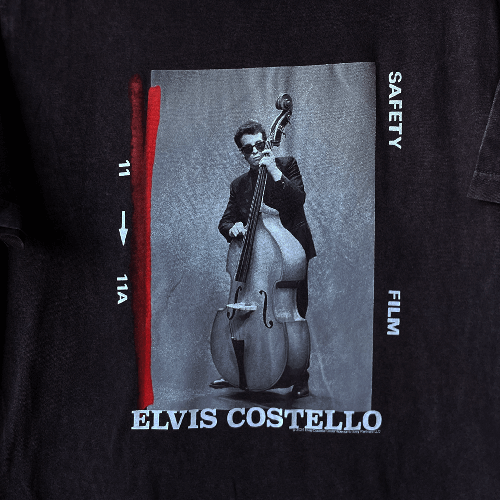 Stand Up Bass Black Vintage Wash T-Shirt