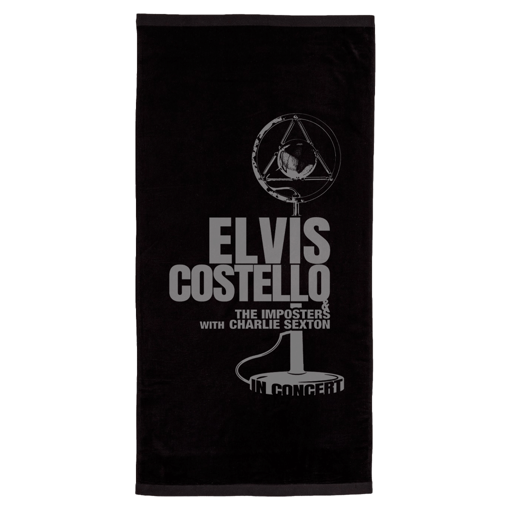 In Concert Black Beach Towel