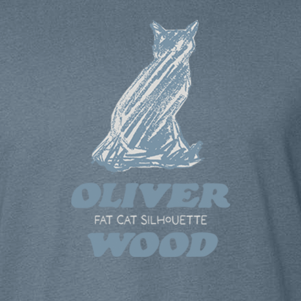Fat Cat Silhouette Slate T-Shirt