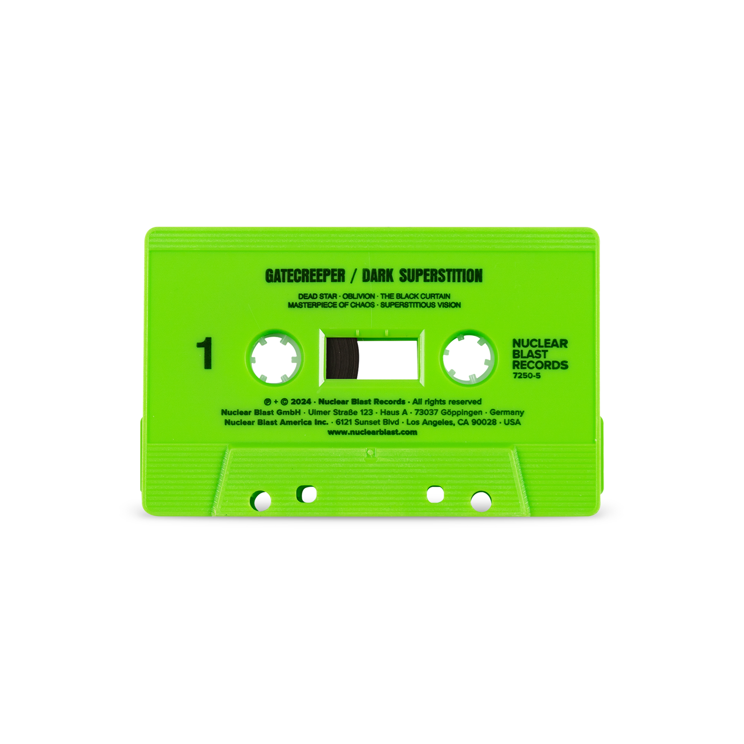 Dark Superstition Cassette - Lime Green