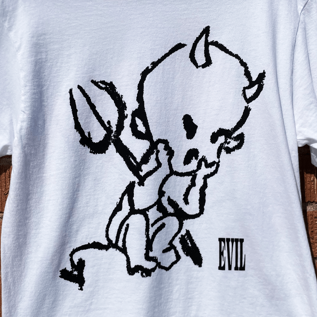 "Evil" White T-Shirt