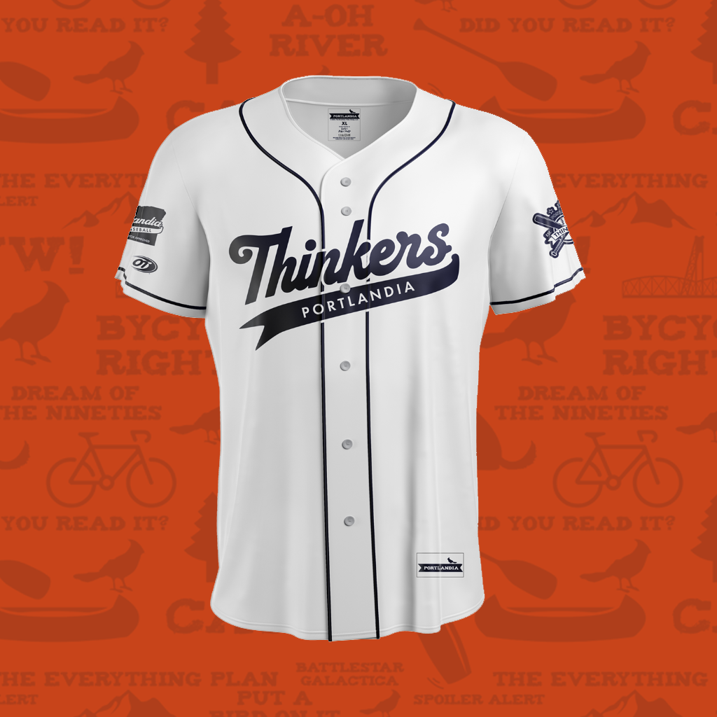 Thinkers Baseball Jersey