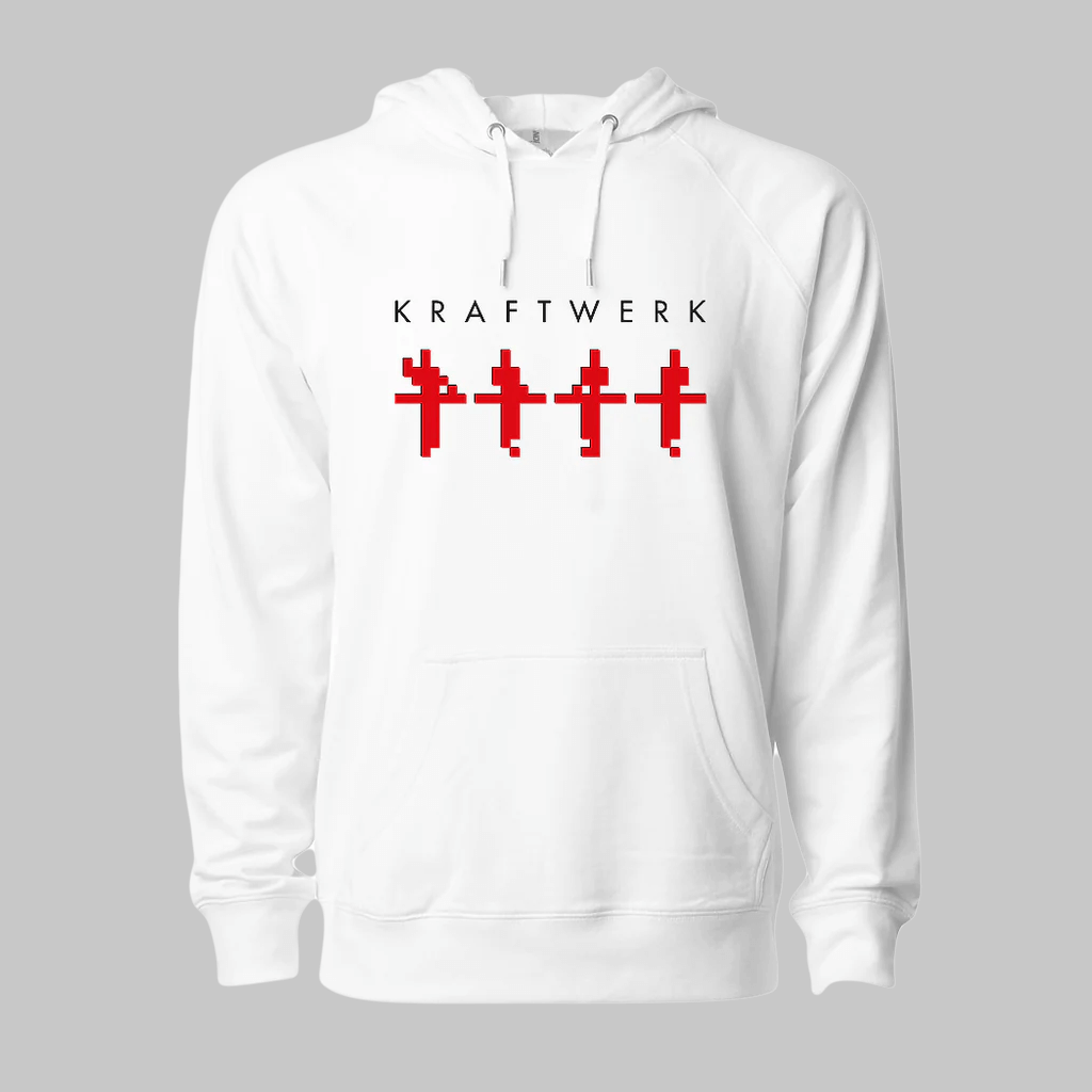 Embroidered 3-D White Hoodie