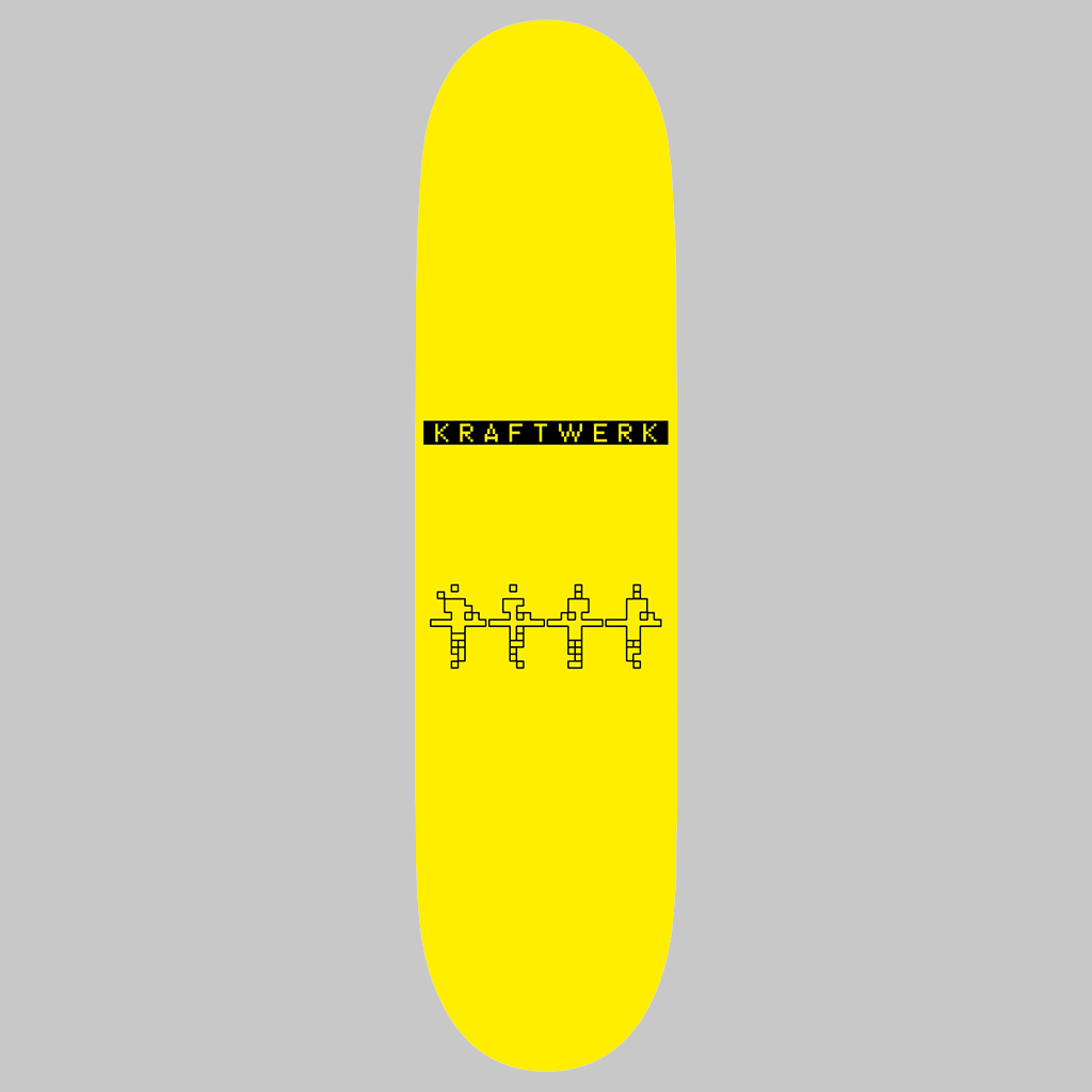 Multimedia Yellow Skate Deck