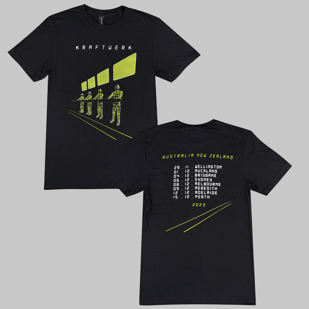 Kraftwerk - Australia New Zealand Tour 2023 Black T-Shirt
