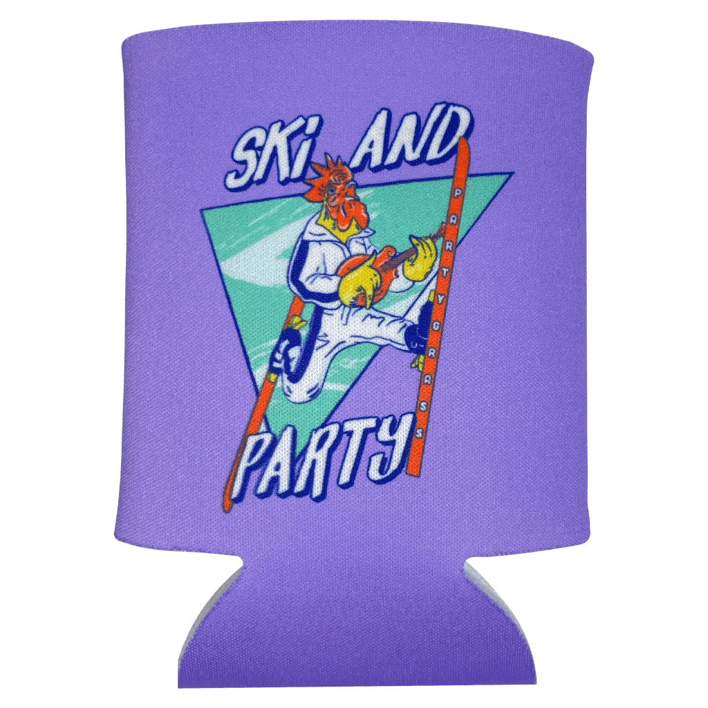 Ski & Party Lavender Koozie