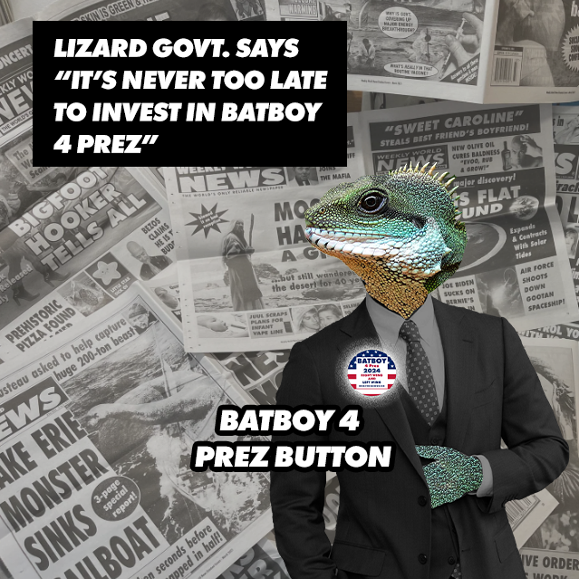 Bat Boy 4 Prez 2024 Button