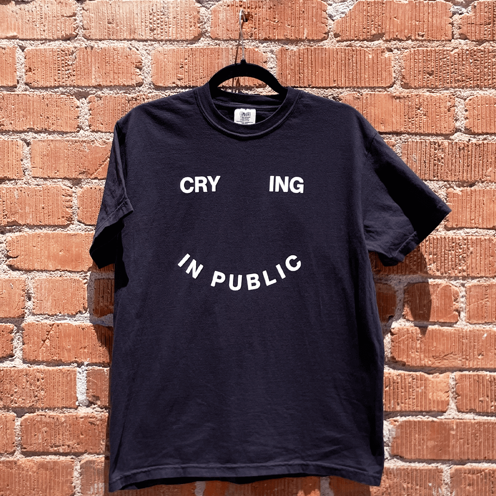 Crying In Public Black T-Shirt