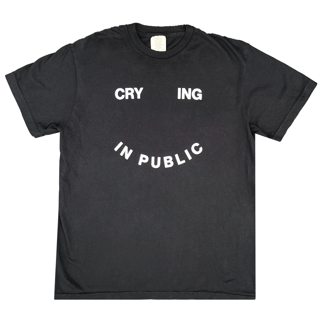 Crying In Public Black T-Shirt