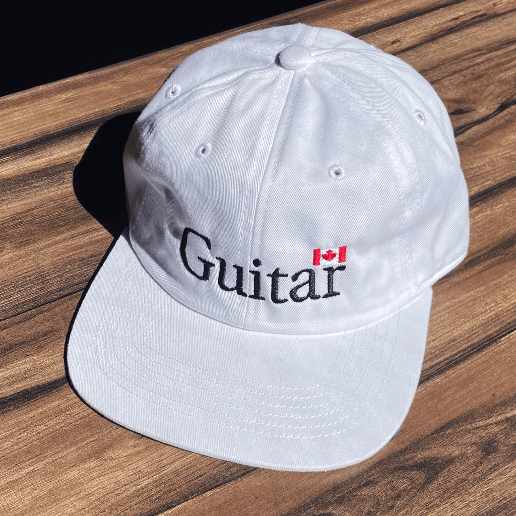 Guitar White Dad Hat