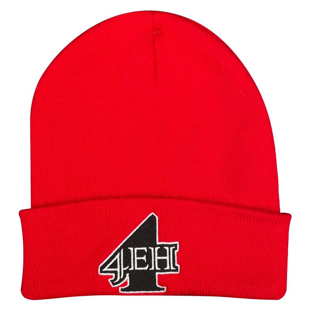 4 Red Beanie