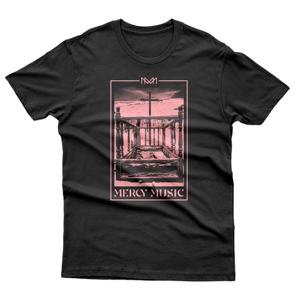 Pink Graveyard Black T-Shirt