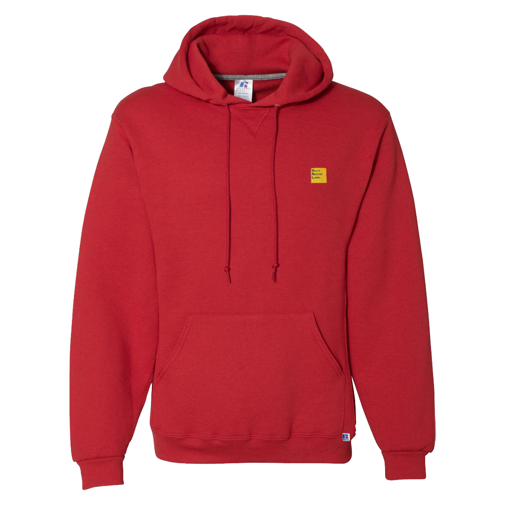 MRL Logo Embroidered Red Hoodie