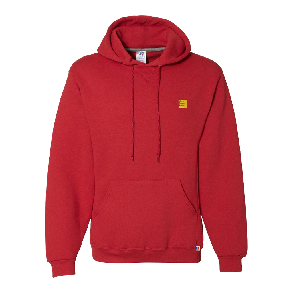 MRL Logo Embroidered Red Hoodie1