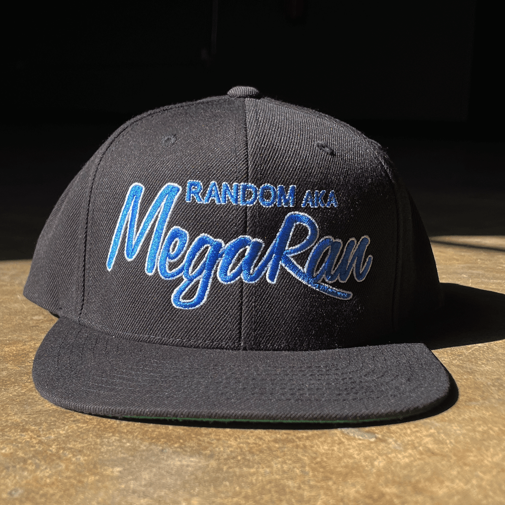 Random AKA Mega Ran Stitched Snapback Hat