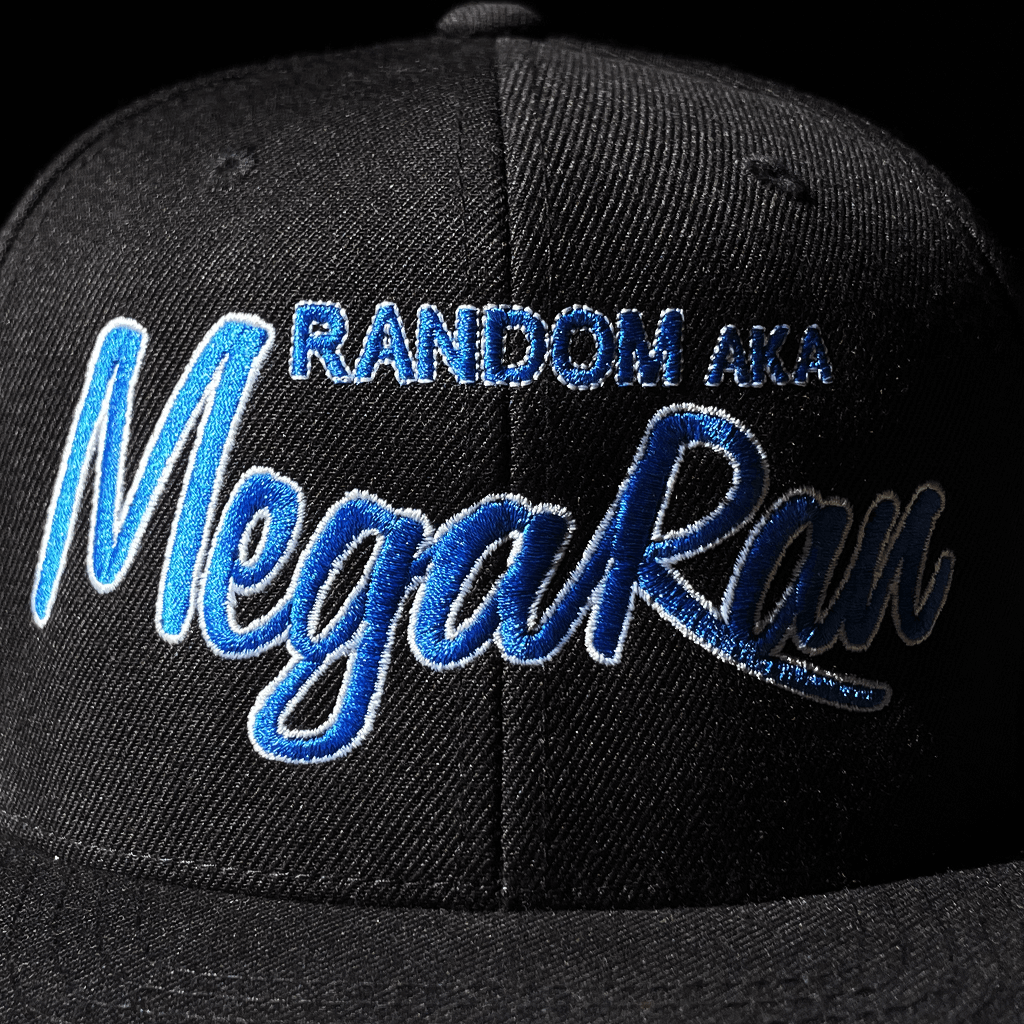Random AKA Mega Ran Stitched Snapback Hat