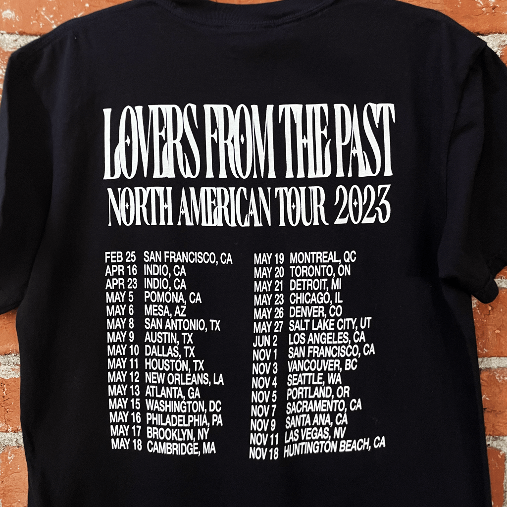 Lovers From the Past NA Tour Black T-Shirt