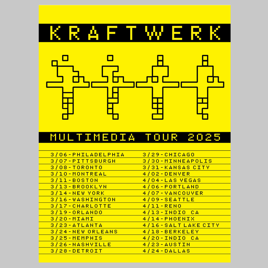Kraftwerk - Multimedia Tour 2025 - Poster