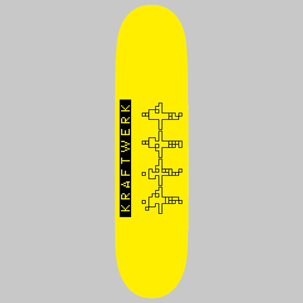 Multimedia Yellow Skate Deck (Horizontal Graphic)