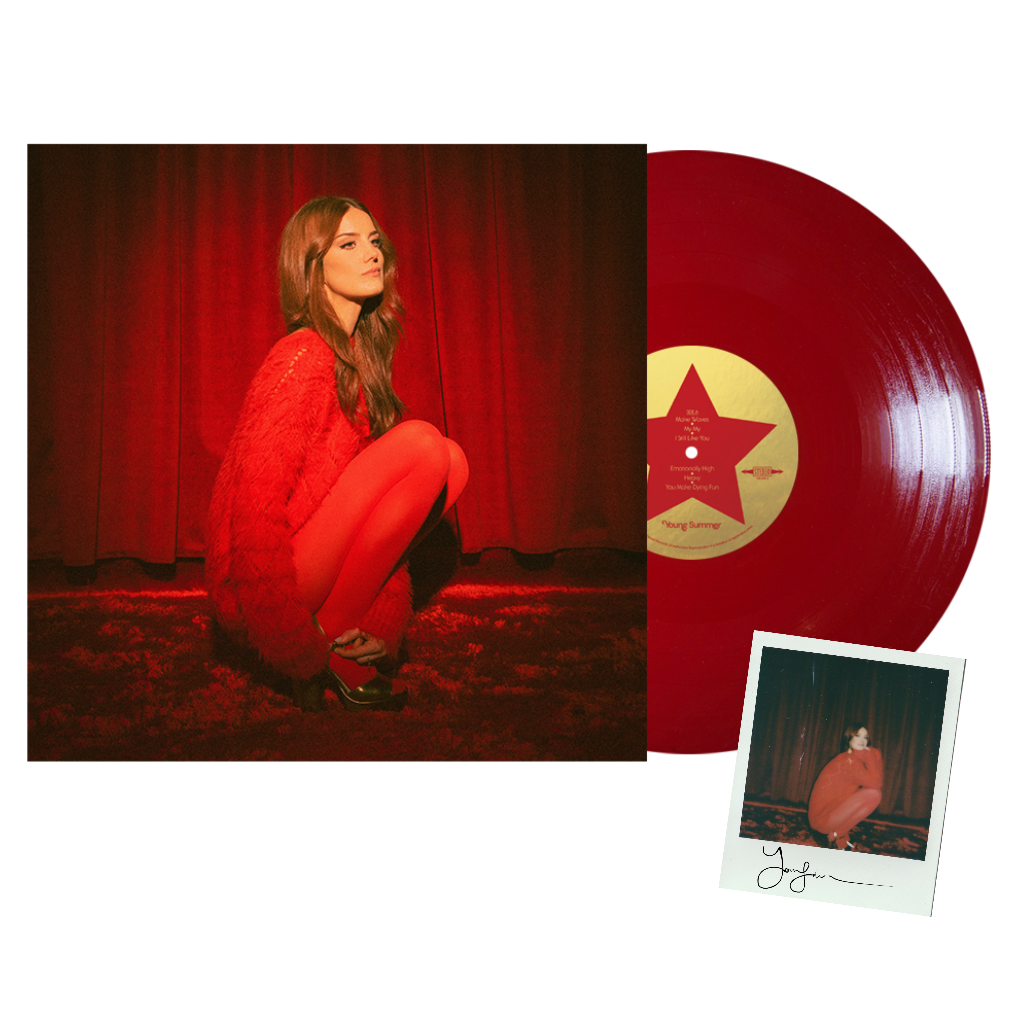 "Young Summer" Red Vinyl LP with Signed Polaroid