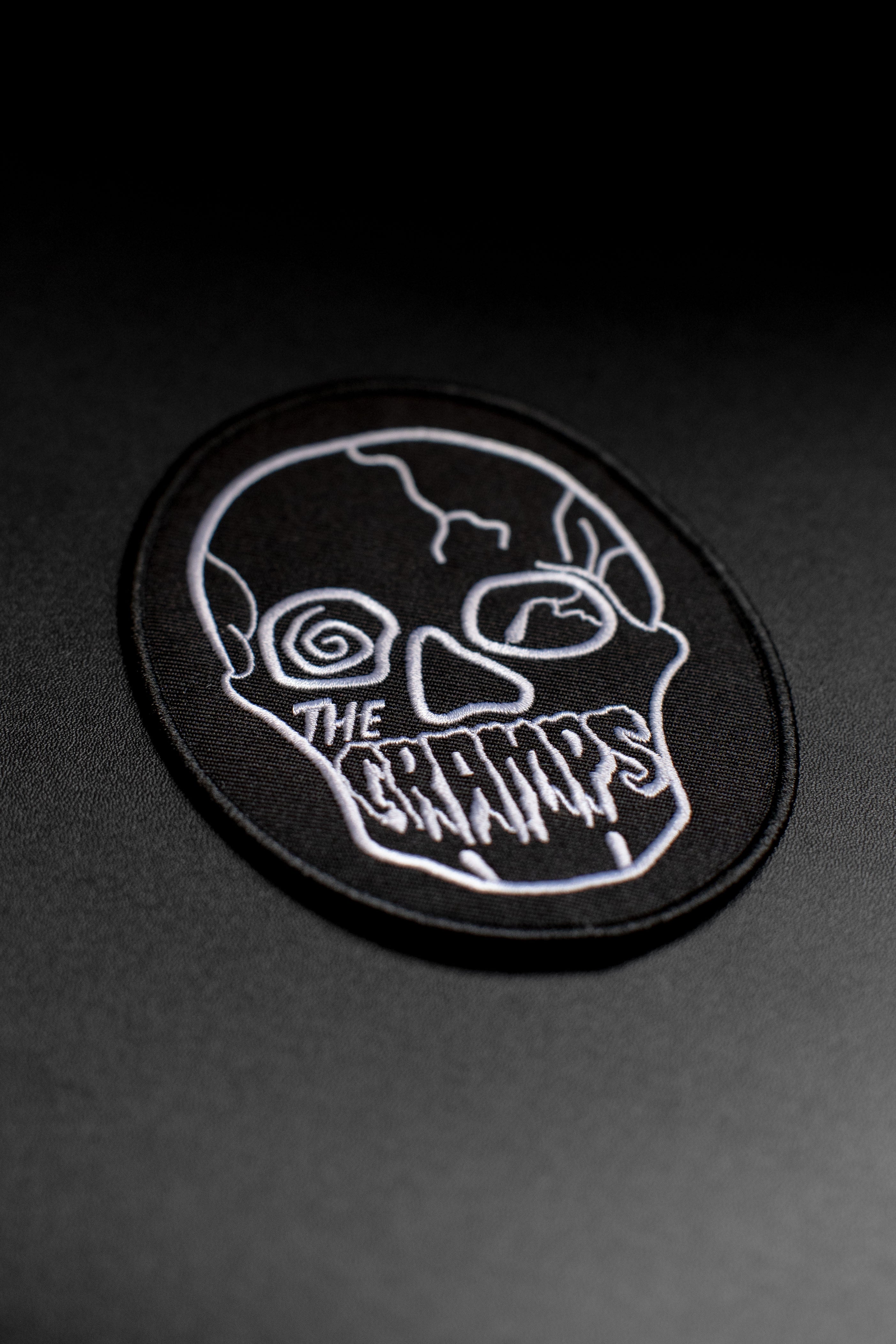 The Cramps Black Skull Patch